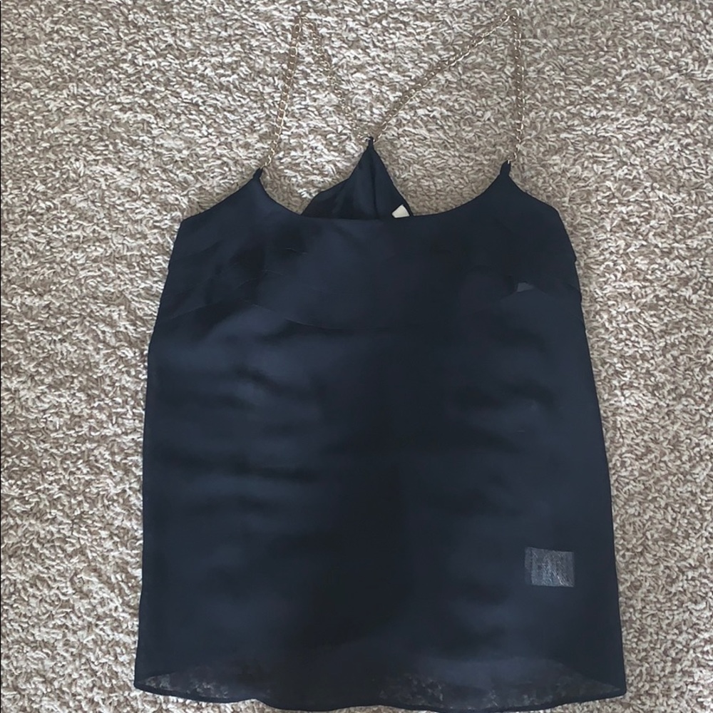 Black tank top